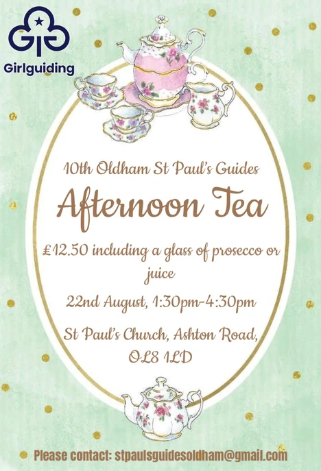 Guides afternoon tea