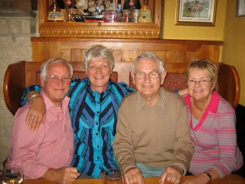 A photo of Colin, Jackie, Peter and Jill