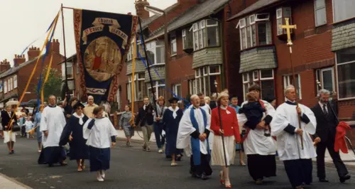 St. Paul's church on the Whit Walks 1985?